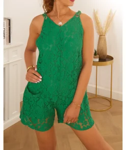 Combinaisons>La boutique de Lilie COMBI SHORT ALICE Vert