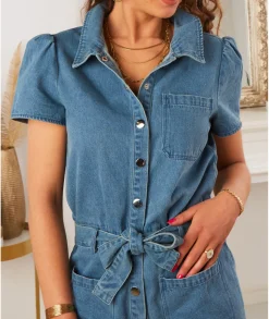 Combinaisons>La boutique de Lilie COMBI SHORT DONNA Jeans