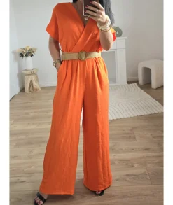 Combinaisons>La boutique de Lilie COMBINAISON ANASTACIA Orange