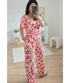 Combinaisons>La boutique de Lilie COMBINAISON ESTEBANNE Rouge