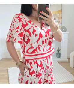 Combinaisons>La boutique de Lilie COMBINAISON ESTEBANNE Rouge