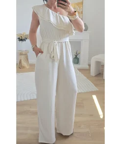 Combinaisons>La boutique de Lilie COMBINAISON FABIOLA EN LIN Beige