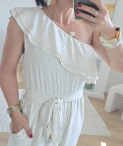 Combinaisons>La boutique de Lilie COMBINAISON FABIOLA EN LIN Beige