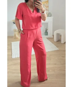 Combinaisons>La boutique de Lilie COMBINAISON HELENA Corail