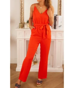 Combinaisons>La boutique de Lilie COMBINAISON LEILA Rouge