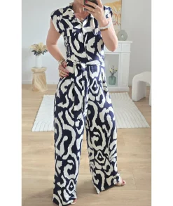 Combinaisons>La boutique de Lilie COMBINAISON TIANA MARINE FONCE Navy