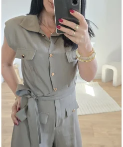 Combinaisons>La boutique de Lilie COMBINAISON VANESSA Kaki