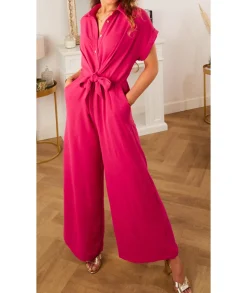 Combinaisons>La boutique de Lilie COMBINAISON VERONIQUE Fushia