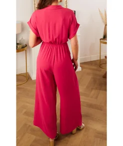 Combinaisons>La boutique de Lilie COMBINAISON VERONIQUE Fushia