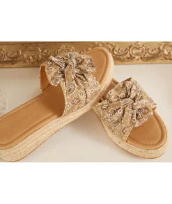 Sandales & Espadrilles>La boutique de Lilie COMPENSEE TACITA Taupe