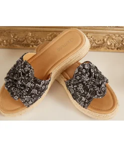 Sandales & Espadrilles>La boutique de Lilie COMPENSEE TACITA Noir