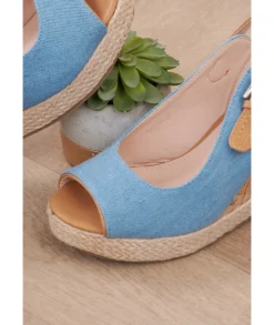 Sandales & Espadrilles>La boutique de Lilie COMPENSEES LEONIA Jeans