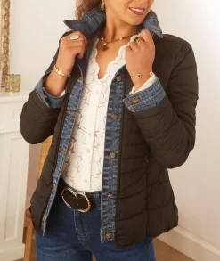 Doudounes|Manteaux>La boutique de Lilie DOUDOUNE DORIA Noir