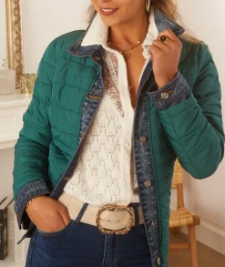 Manteaux|Doudounes>La boutique de Lilie DOUDOUNE DORIA Vert