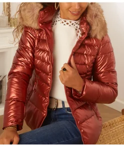 Manteaux|Doudounes>La boutique de Lilie DOUDOUNE LINDA Bronze