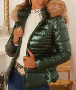 Manteaux|Doudounes>La boutique de Lilie DOUDOUNE LINDA Vert