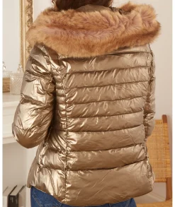 Manteaux|Doudounes>La boutique de Lilie DOUDOUNE LINDA Champagne