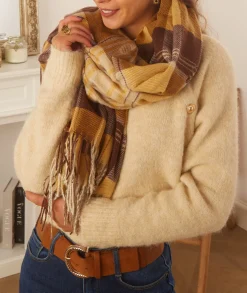 Foulards & Écharpes>La boutique de Lilie ECHARPE LYA Moutarde