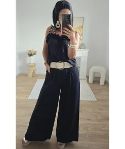 Tops / Blouses|Jeans / Pantalons>La boutique de Lilie ENSEMBLE CANDICE Noir