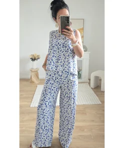Tops / Blouses|Jeans / Pantalons>La boutique de Lilie ENSEMBLE GLORIA Bleu