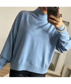 Jupes / Shorts>La boutique de Lilie ENSEMBLE JUPE PULL SAMANTHA Bleu