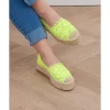 Sandales & Espadrilles>La boutique de Lilie ESPADRILLES COMPENSEES ILONA Jaunefluo