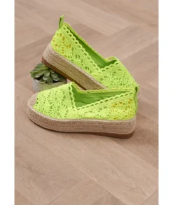 Sandales & Espadrilles>La boutique de Lilie ESPADRILLES COMPENSEES ILONA Jaunefluo