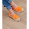 Sandales & Espadrilles>La boutique de Lilie ESPADRILLES COMPENSEES ILONA Orangefluo
