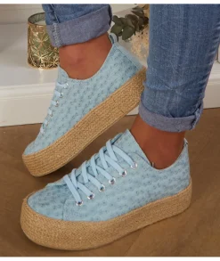 Sandales & Espadrilles>La boutique de Lilie ESPADRILLES YOUNA Bleuciel