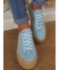 Sandales & Espadrilles>La boutique de Lilie ESPADRILLES YOUNA Bleuciel