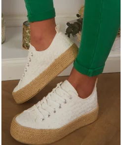 Sandales & Espadrilles>La boutique de Lilie ESPADRILLES YOUNA Blanc