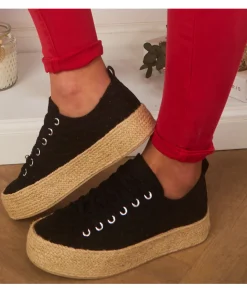 Sandales & Espadrilles>La boutique de Lilie ESPADRILLES YOUNA Noir