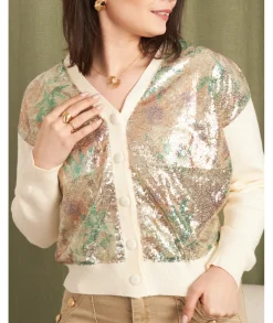 Pulls / Gilets>La boutique de Lilie GILET DENYSTA Beige