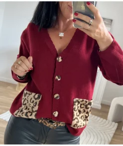 Pulls / Gilets>La boutique de Lilie GILET JANEL Bordeaux