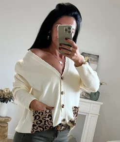 Pulls / Gilets>La boutique de Lilie GILET JANEL Beige
