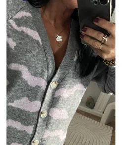 Pulls / Gilets>La boutique de Lilie GILET VANILLE Gris