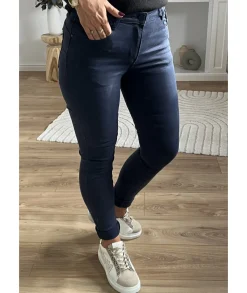 Jeans / Pantalons>La boutique de Lilie JEANS AGLAE II Marine
