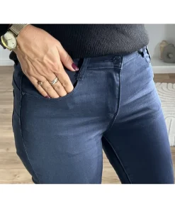 Jeans / Pantalons>La boutique de Lilie JEANS AGLAE II Marine