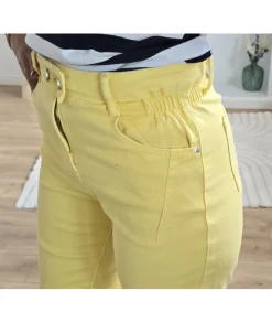 Jeans / Pantalons>La boutique de Lilie JEANS AMELIE Jaune