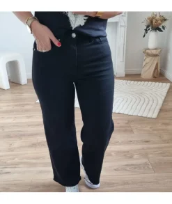 Jeans / Pantalons>La boutique de Lilie JEANS ARABESQUE 7/8 Noir