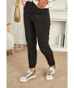 Jeans / Pantalons>La boutique de Lilie JEANS ARIELLE Noir