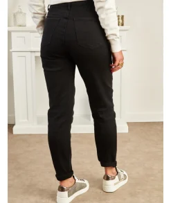 Jeans / Pantalons>La boutique de Lilie JEANS ARIELLE Noir