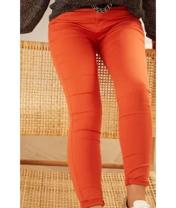 Jeans / Pantalons>La boutique de Lilie JEANS BARBARA Orange