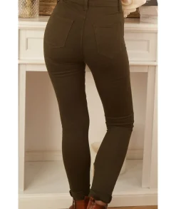 Jeans / Pantalons>La boutique de Lilie JEANS BELINDA Kaki