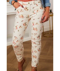 Jeans / Pantalons>La boutique de Lilie JEANS BERNY Blanc
