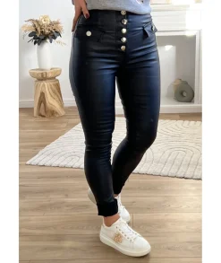 Jeans / Pantalons>La boutique de Lilie JEANS HUILE ALBERTINE Noir