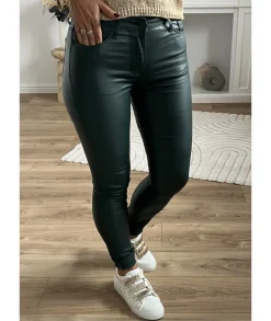 Jeans / Pantalons>La boutique de Lilie JEANS HUILE DERINA II Vertsapin
