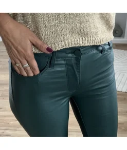Jeans / Pantalons>La boutique de Lilie JEANS HUILE DERINA II Vertsapin