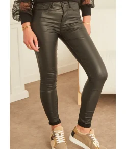 Jeans / Pantalons>La boutique de Lilie JEANS HUILE ROSALIE Noir