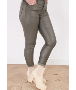 Jeans / Pantalons>La boutique de Lilie JEANS HUILE ROXANA II Kaki